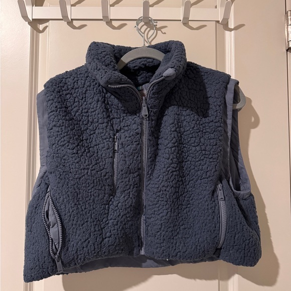FP Movement by Free People Jackets & Blazers - Blue Free People Sherpa Vest